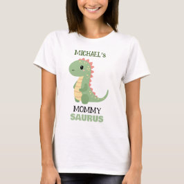 Personalisierter Dinosaurier "Mommy Saurus" Geburt T-Shirt