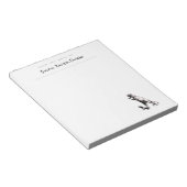 Personalisierter Dinosaurier Notepad Notizblock (angewinkelt)