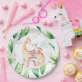 Personalisierter Dinosaurier-Papierteller Pappteller (Party)