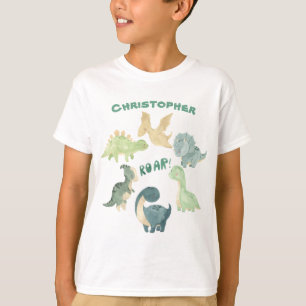 Personalisierter Dinosaurier T-Shirt