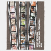Personalisierter DIY-Maßstab für Fotocollage-Film Fleecedecke (Vorderseite)