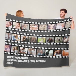 Personalisierter DIY-Maßstab für Fotocollage-Film Fleecedecke