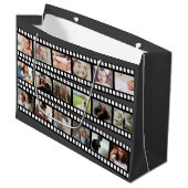 Personalisierter DIY-Maßstab für Fotocollage-Film Große Geschenktüte (Vorderseite Schrägansicht)