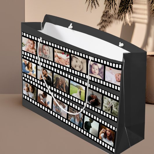 Personalisierter DIY-Maßstab für Fotocollage-Film Große Geschenktüte