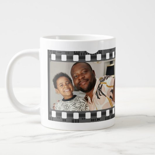Personalisierter DIY-Maßstab für Fotocollage-Film Jumbo-Tasse (Links)