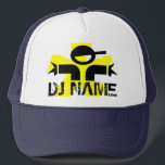 Personalisierter DJ-Hut mit individuellem Namen Truckerkappe<br><div class="desc">Personalisierter DJ-Hut mit individuellem Namen</div>