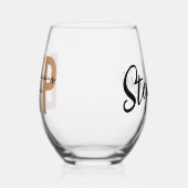 Personalisierter DNP-Arzt für Krankenpflege Weinglas Ohne Stiel (Links)