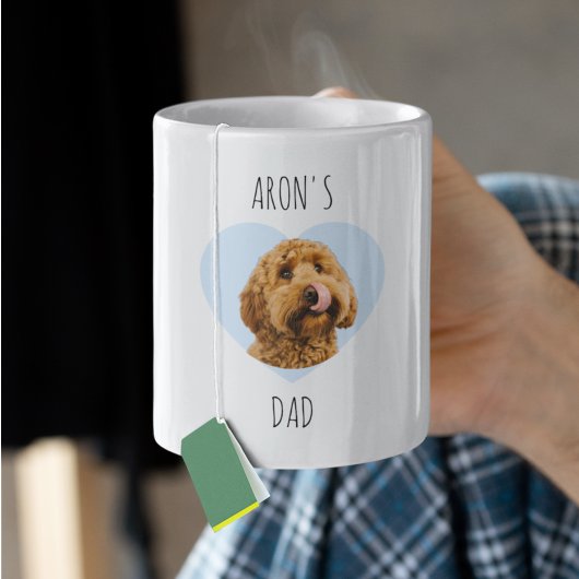 Personalisierter Dog Dad Valentinstag | Individuel Kaffeetasse