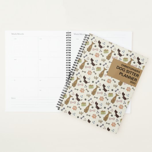 Personalisierter Dog Sitter Planer (Anzeige)