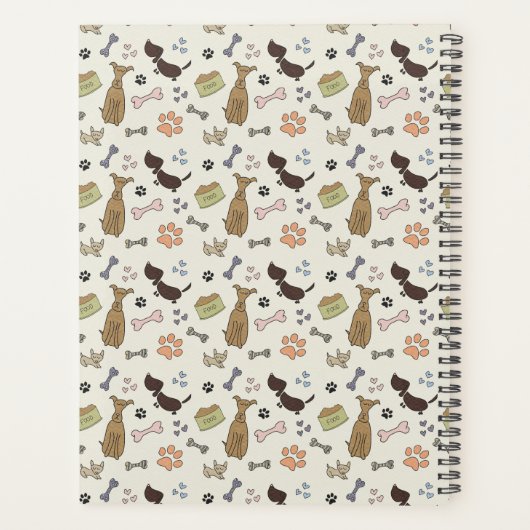 Personalisierter Dog Sitter Planer (Rückseite)