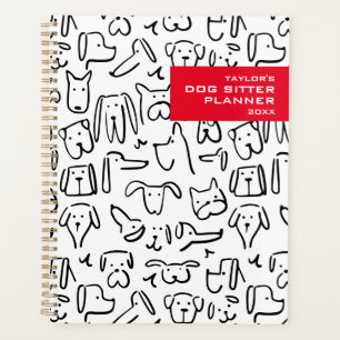 Personalisierter Dog Sitter Planer