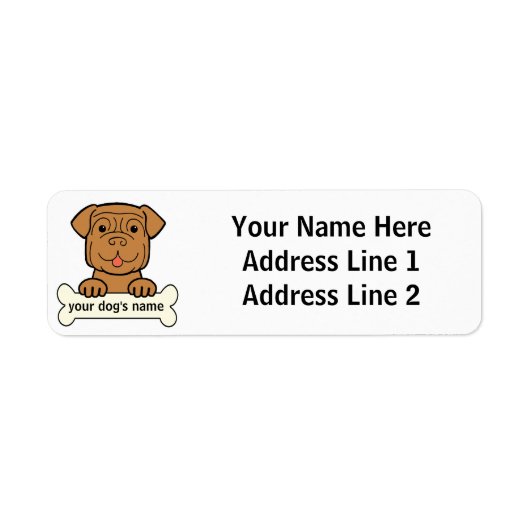 Personalisierter Dogue de Bordeaux (Vorne)