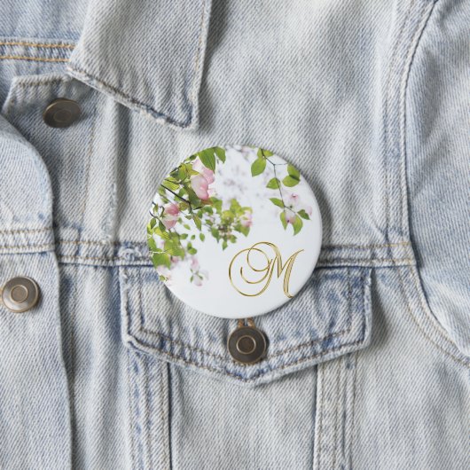 Personalisierter Dogwood-Button Button (Beispiel)