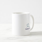 Personalisierter Doktor-Held-weißer Kittel Kaffeetasse (VorderseiteRechts)
