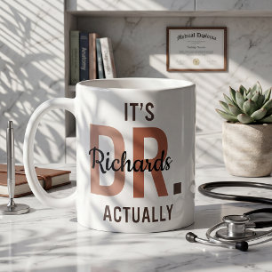 Personalisierter Doktor lustiger medizinischer Abs Kaffeetasse