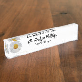 Personalisierter Doktor Namensschild mit Namensplakette (Seite)