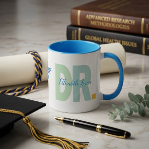 Personalisierter Doktor PhD Abschlussbecher Tasse