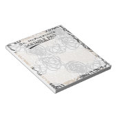 Personalisierter Doktortitel Notizblock (angewinkelt)