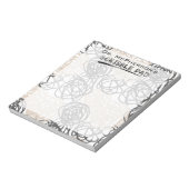 Personalisierter Doktortitel Notizblock (Rotiert)