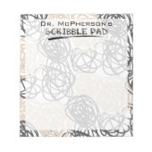 Personalisierter Doktortitel Notizblock (Vorderseite)