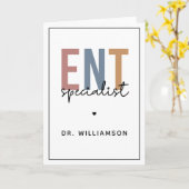 Personalisierter DOM-Facharzt Karte (Gelbe Blume)