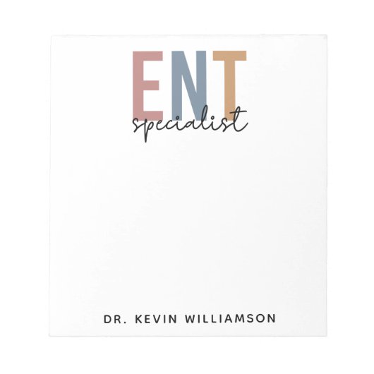 Personalisierter DOM-Facharzt Notizblock (Vorderseite)