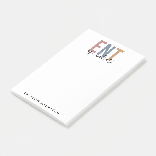 Personalisierter DOM-Facharzt Post-it Klebezettel (angewinkelt)