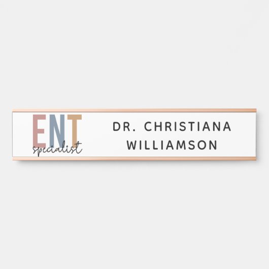 Personalisierter DOM-Facharzt Türschild (Vorderseite )