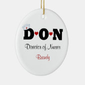 Personalisierter DON Nurse Ornament (Rechts)