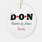 Personalisierter DON Nurse Ornament (Links)