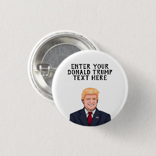 PERSONALISIERTER DONALD TRUMP BUTTON