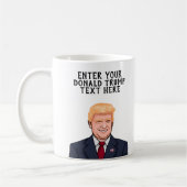 PERSONALISIERTER DONALD-TRUMP KAFFEETASSE (Links)