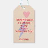 Personalisierter Donner Blitz und Herz Geschenkanhänger (Vorderseite)