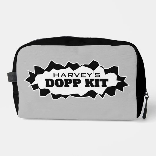 Personalisierter Dopp Kit Toilettenbeutel für Männ Waschbeutel (Vorderseite)