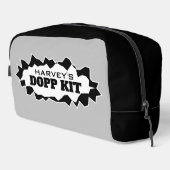Personalisierter Dopp Kit Toilettenbeutel für Männ Waschbeutel (Rechte Ecke)