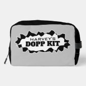 Personalisierter Dopp Kit Toilettenbeutel für Männ Waschbeutel (Rückseite)