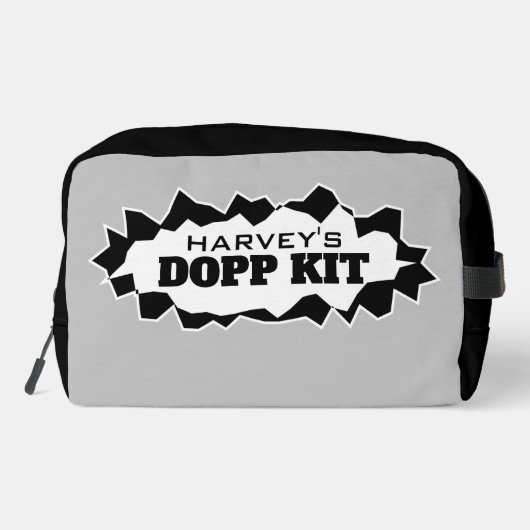 Personalisierter Dopp Kit Toilettenbeutel für Männ Waschbeutel (Rückseite)