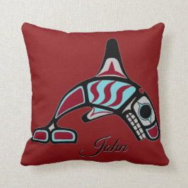 Personalisierter Doppelmörderwal Kissen