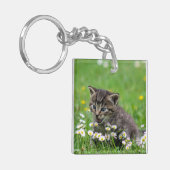 Personalisierter Doppelseitige Kitty Cat Pet Schlü Schlüsselanhänger (Vorderseite links)
