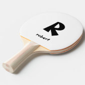 Personalisierter doppelseitiger Anfangsname des Mo Tischtennis Schläger (Vorderseite)
