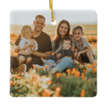 Personalisierter doppelseitiger Familienfoto-Weihn