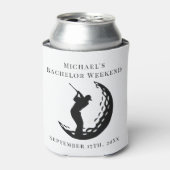 Personalisierter Dosenkühler | Bachelor Golf Weeke (Kanne Vorderseite)