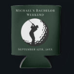 Personalisierter Dosenkühler | Bachelor Golf Weeke<br><div class="desc">Personalisierter Dosenkühler | Bachelor Golf Weekend Personalisiert Can Coolers sind die perfekte Erinnerung an Ihren besonderen Tag. Herzlich willkommen zu einer lustigen und unvergesslichen Junggesellen-Party! Fügen Sie diesem Design Ihre benutzerdefinierte Formulierung hinzu, indem Sie die "Diese Vorlage bearbeiten"-Felder auf der rechten Seite des Elements verwenden, oder klicken Sie auf die...</div>