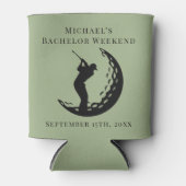 Personalisierter Dosenkühler | Bachelor Golf Weeke (Vorderseite)