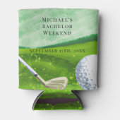 Personalisierter Dosenkühler | Bachelor Golf Weeke (Vorderseite)