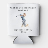 Personalisierter Dosenkühler | Bachelor Golf Weeke (Vorderseite)