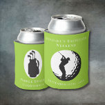 Personalisierter Dosenkühler | Bachelor Golf Weeke<br><div class="desc">Personalisierter Dosenkühler | Bachelor Golf Weekend Personalisiert Can Coolers sind die perfekte Erinnerung an Ihren besonderen Tag. Herzlich willkommen zu einer lustigen und unvergesslichen Junggesellen-Party! Fügen Sie diesem Design Ihre benutzerdefinierte Formulierung hinzu, indem Sie die "Diese Vorlage bearbeiten"-Felder auf der rechten Seite des Elements verwenden, oder klicken Sie auf die...</div>