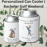 Personalisierter Dosenkühler | Bachelor Golf Weeke<br><div class="desc">Personalisierter Dosenkühler | Bachelor Golf Weekend Personalisiert Can Coolers sind die perfekte Erinnerung an Ihren besonderen Tag. Herzlich willkommen zu einer lustigen und unvergesslichen Junggesellen-Party! Fügen Sie diesem Design Ihre benutzerdefinierte Formulierung hinzu, indem Sie die "Diese Vorlage bearbeiten"-Felder auf der rechten Seite des Elements verwenden, oder klicken Sie auf die...</div>