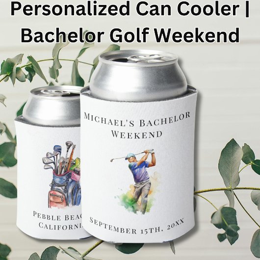 Personalisierter Dosenkühler | Bachelor Golf Weeke