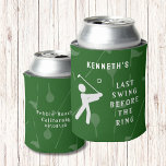 Personalisierter Dosenkühler | Bachelor Golf Weeke<br><div class="desc">Personalisierter Dosenkühler | Bachelor Golf Weekend Personalisiert Can Coolers sind die perfekte Erinnerung an Ihren besonderen Tag. Herzlich willkommen zu einer lustigen und unvergesslichen Junggesellen-Party! Fügen Sie diesem Design Ihre benutzerdefinierte Formulierung hinzu, indem Sie die "Diese Vorlage bearbeiten"-Felder auf der rechten Seite des Elements verwenden, oder klicken Sie auf die...</div>